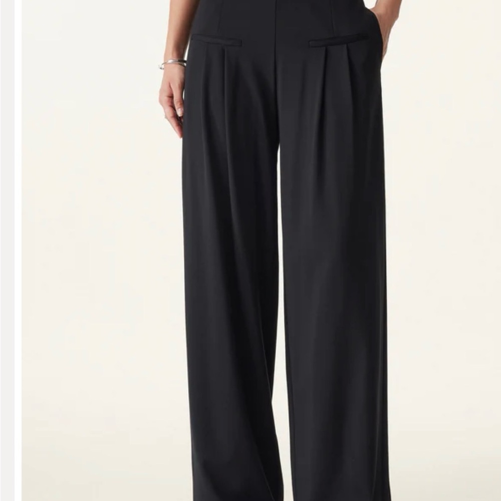 NWT OGL Black Wide-Leg Tailored Pants - Picture 3 of 11
